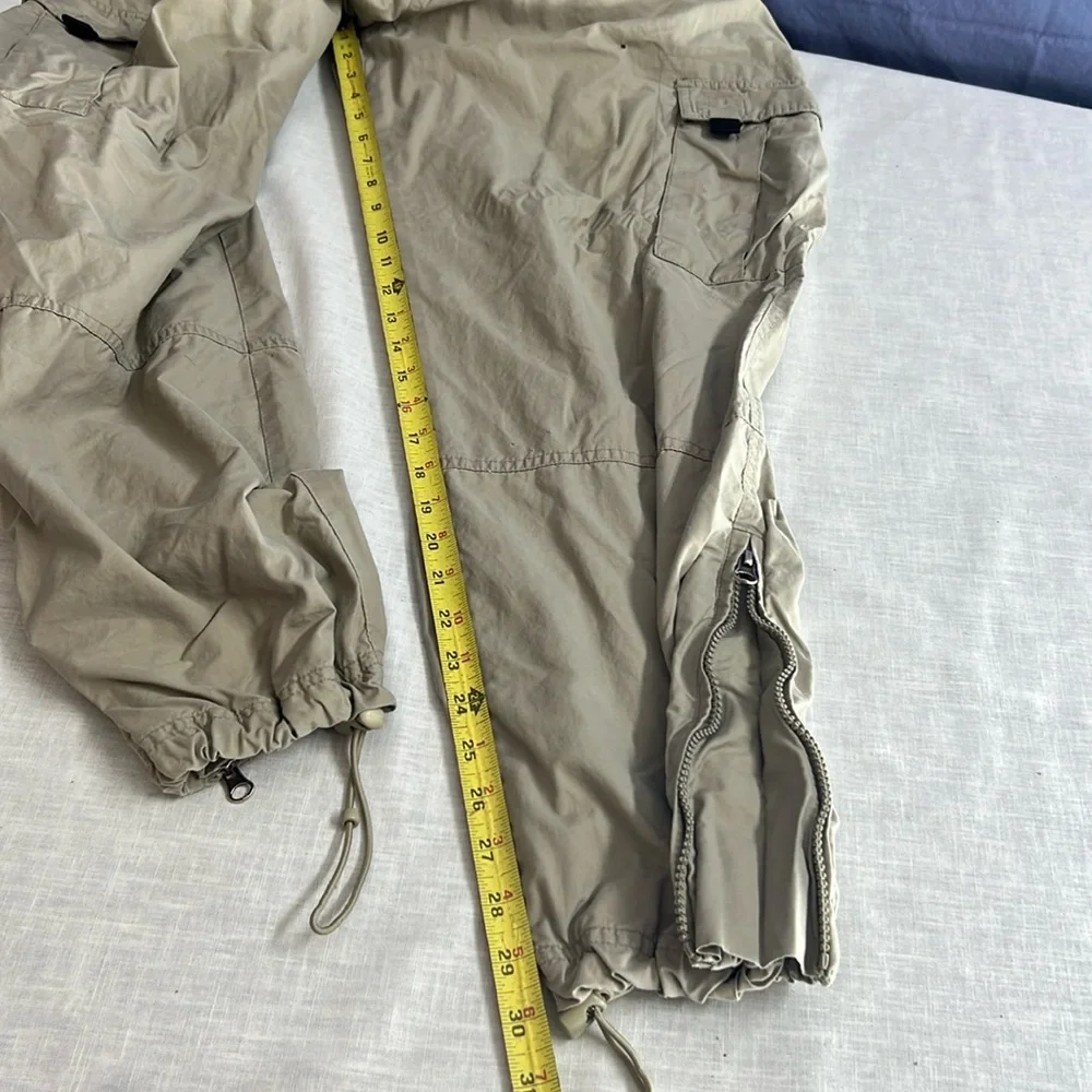 🌞 Outer Rim beige track suit jogger roomy cargo pants tan men size M